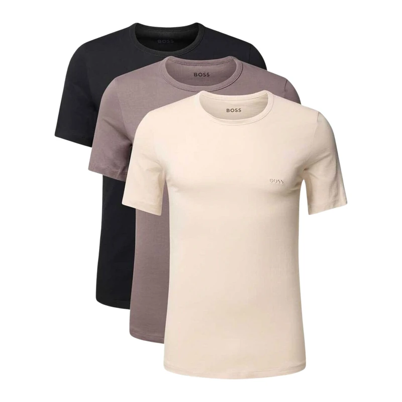 BOSS Men's T-Shirt Rn 3P Co T-Shirt, Open Miscellaneous 977, XXL