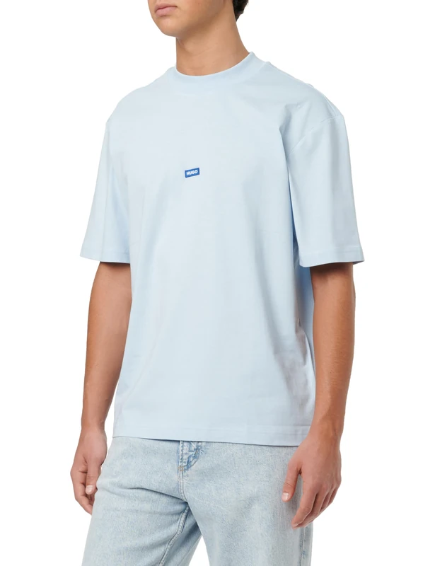 Hugo Men's T-Shirt, Open Blue 460, M