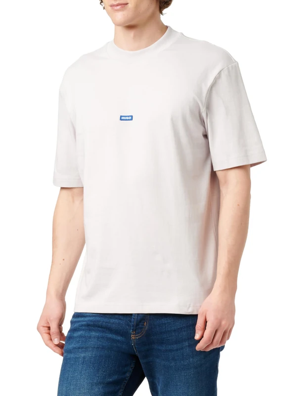 Hugo Men's T-Shirt, Light/Pastel Purple 535, XXL