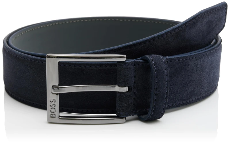 BOSS Men's Belt, Dark Blue 401., 80 cm