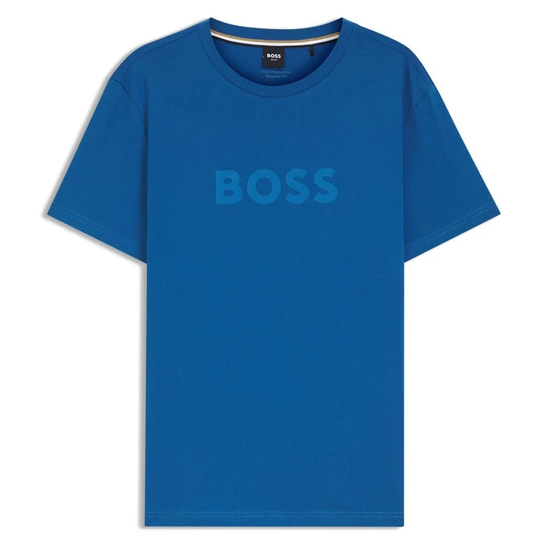 BOSS Men's Beach T-Shirt, Open Blue 462, L