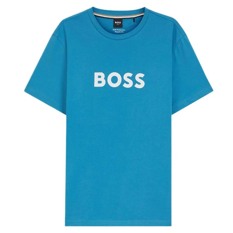BOSS Men's Beach T-Shirt, Turquoise/Aqua 445, XS