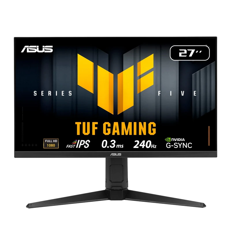 ASUS TUF Gaming Series 5 - VG27AQML5A Gaming Monitor – 27-inch QHD Fast-IPS panel, 300Hz, 0.3ms, G-SYNC, AMD FreeSync Premium, DisplayHDR 400, 95% DCI-P3, DisplayWidget Center, Gaming AI, HDMI 2.1