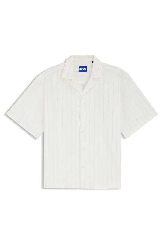Hugo Men's Shirt, Open White 121, M