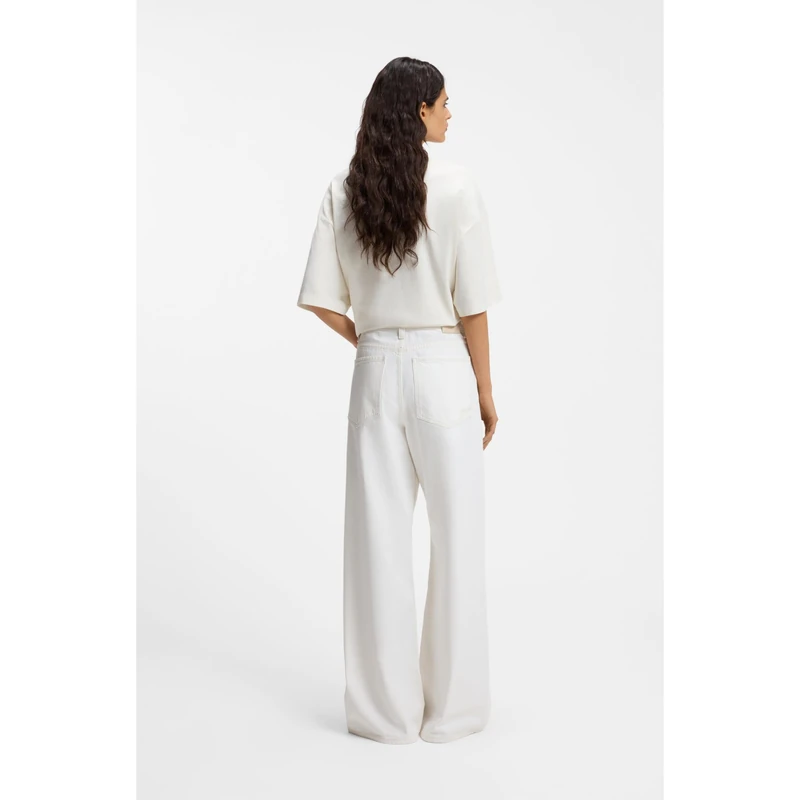 BOSS Women's Jeans Trousers, Open White 115, 25W / 34L