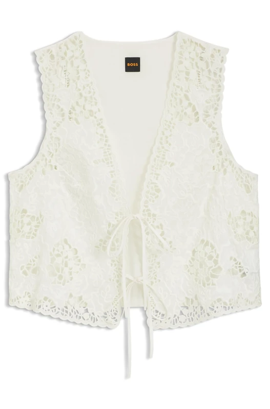 BOSS Women's Blouse, Open White 118, 8