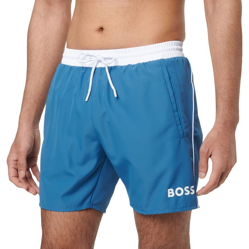 BOSS Men's Starfish 10259586 01 Swim Shorts, Open Blue 462, L - Image 1