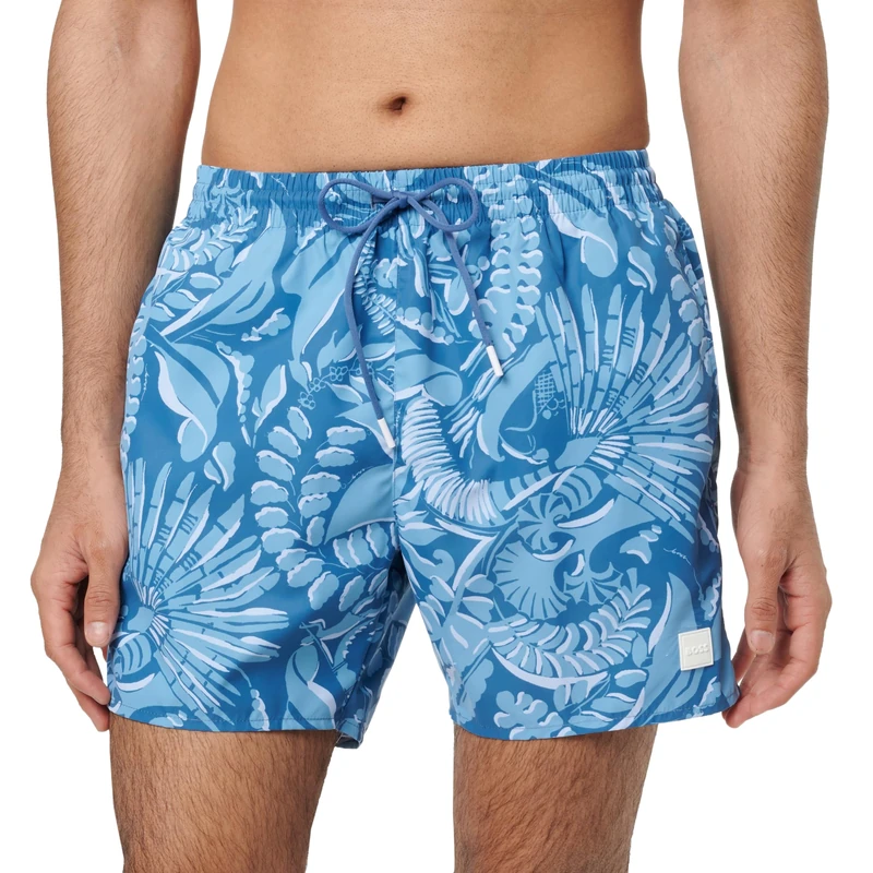 BOSS Men's Swim Shorts, Open Blue 462, XXL
