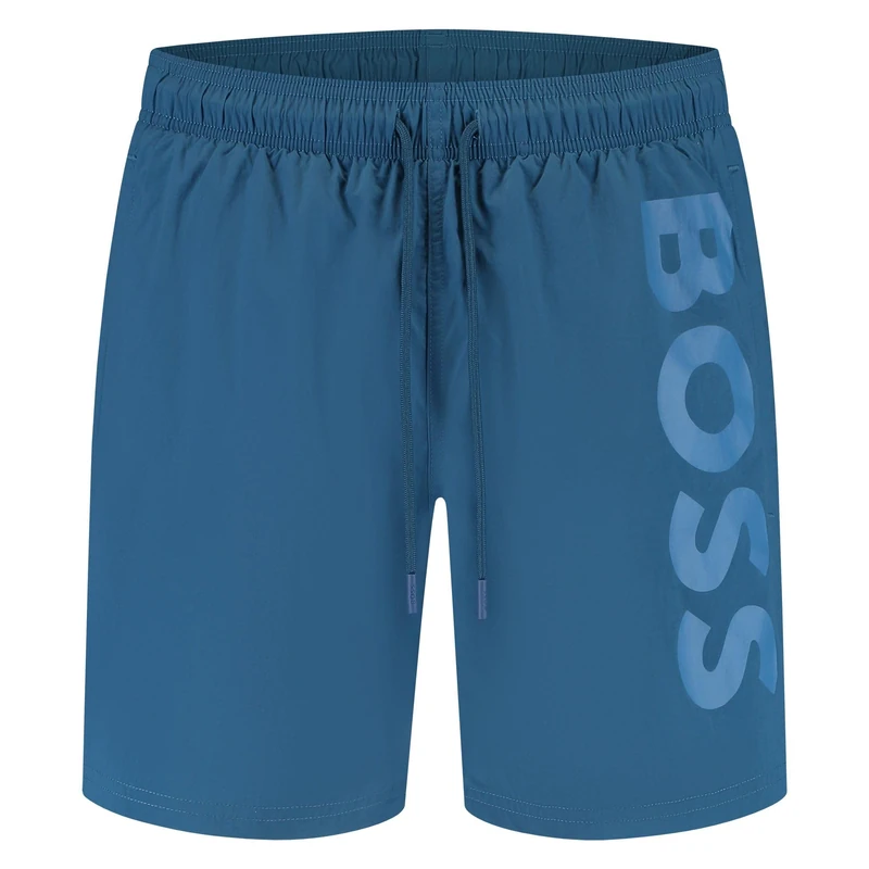 BOSS Octopus Men's Swimming Trunks Swimwear, Open Blue 462, S