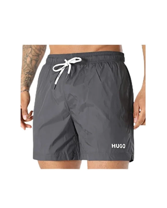HUGO Men's Haiti 10234766 02 Swim Shorts, Charcoal 013, XXL