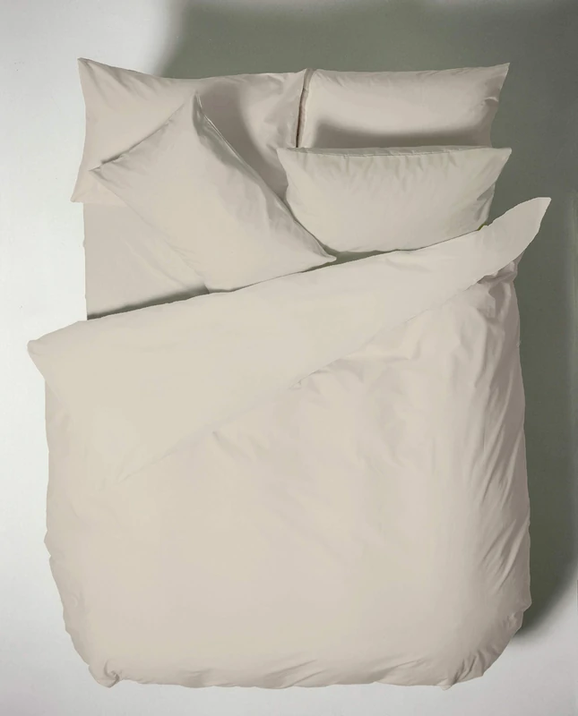 Bianca Plain Dyed Neutral Duvet Cover 260 x 240 cm + 65 x 65 cm (2) - Image 1