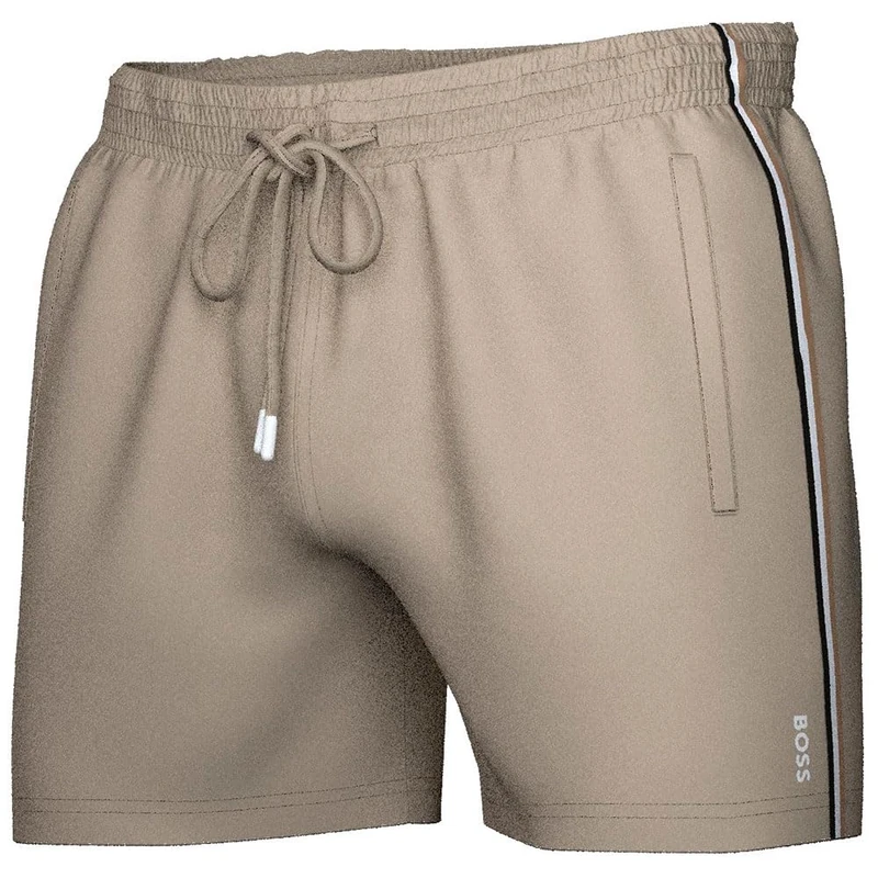 BOSS Men's Iconic 10239741 01 Swim Shorts, Light Beige 274, M