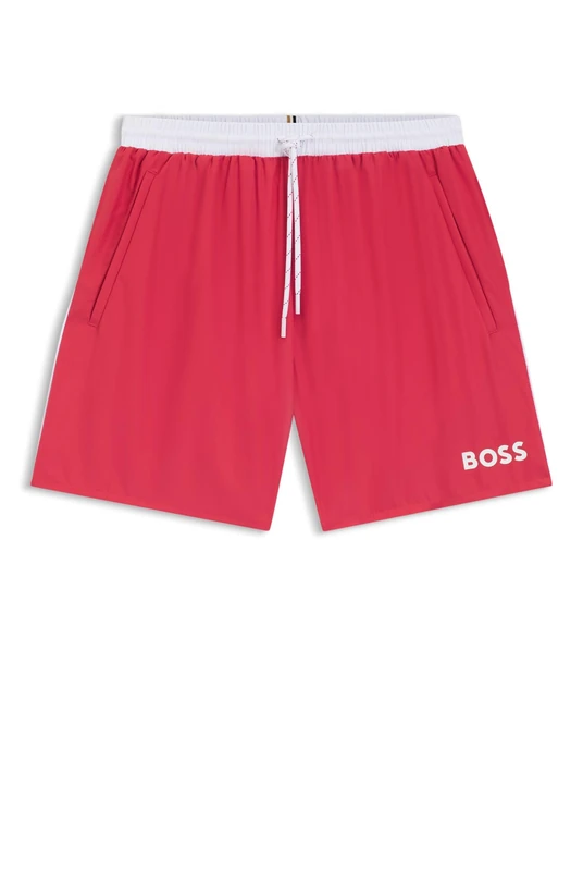 BOSS Men's Starfish 10259586 01 Swim Shorts, Dark Red 609, 5XL