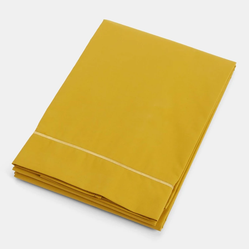 Plain Dyed Mustard Flat Sheet 260 x 280