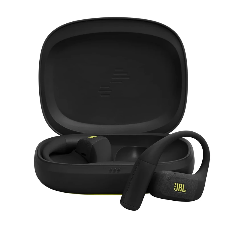 JBL Endurance Zone True Wireless Open-Ear Sport Headphones with Ergonomic Ear Hook Design, OpenSound Technology, 32H Playtime, IP68 Waterproof, Google Finder, Headphones App, Black/Lime