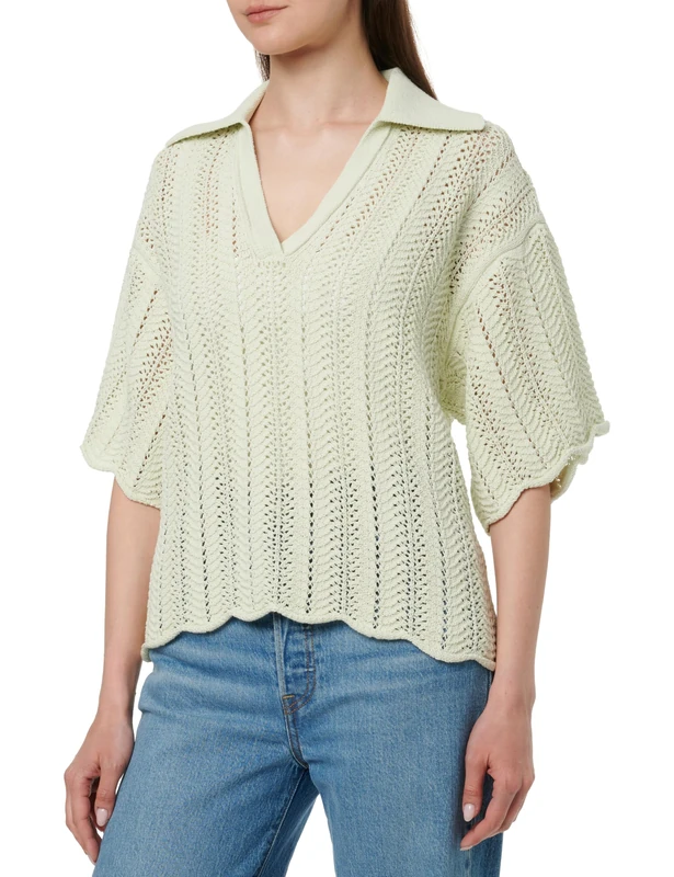 BOSS Women's Knitted Sweater, Open Green 354, XL