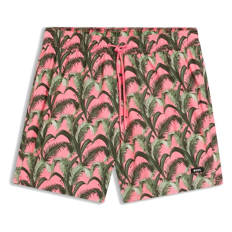 BOSS Men's Swim Shorts, Open Green 351, S