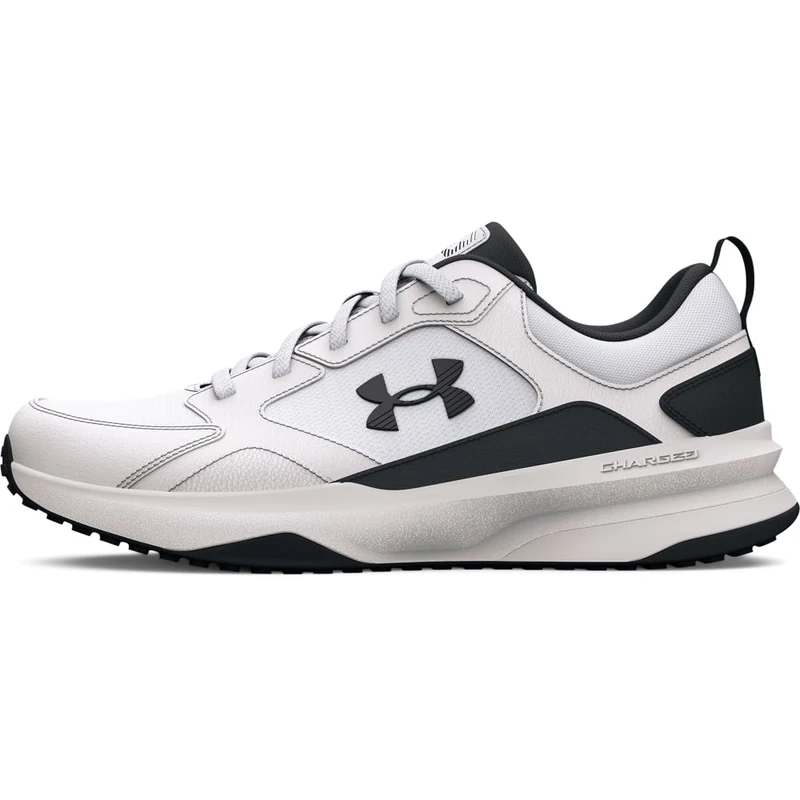 Under Armour UA Charged Edge - Low - Sneakers - White/White/Black - Size: 16.5