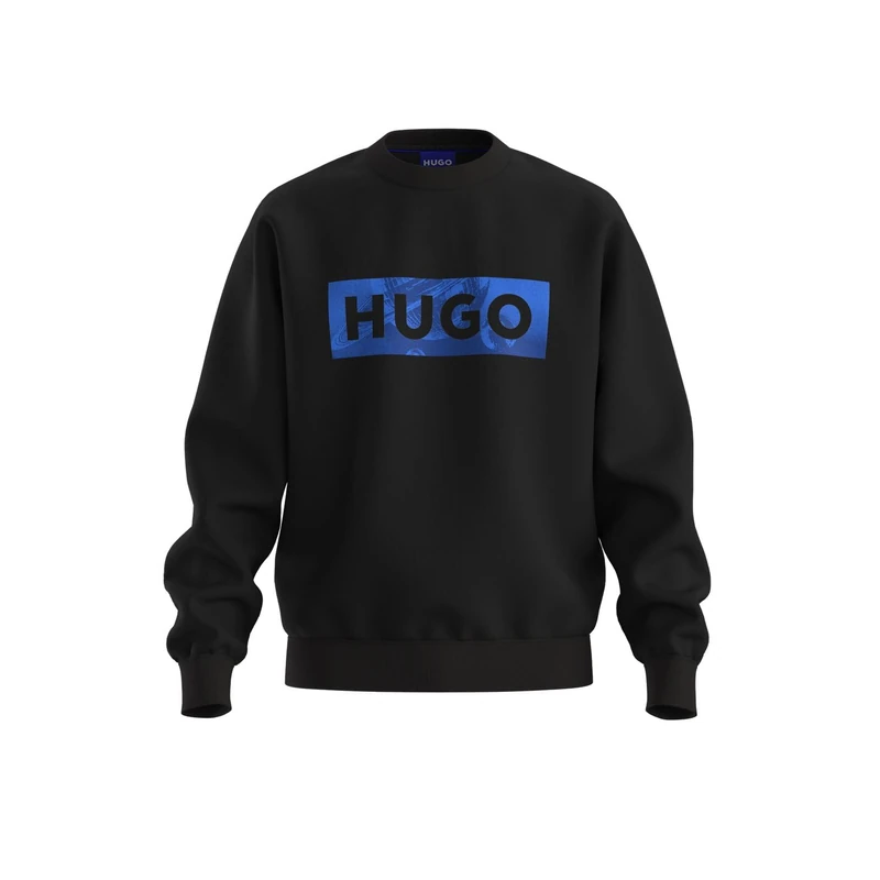 HUGO Men's Sweatshirt, Black 001, L