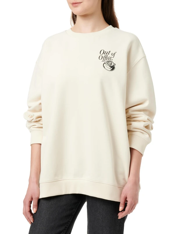 HUGO Women's Sweatshirt, Open White 110, XS