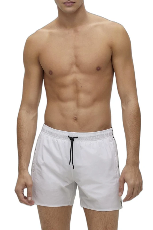 BOSS Men's Iconic 10239741 01 Swim Shorts, Dark Red 609, S
