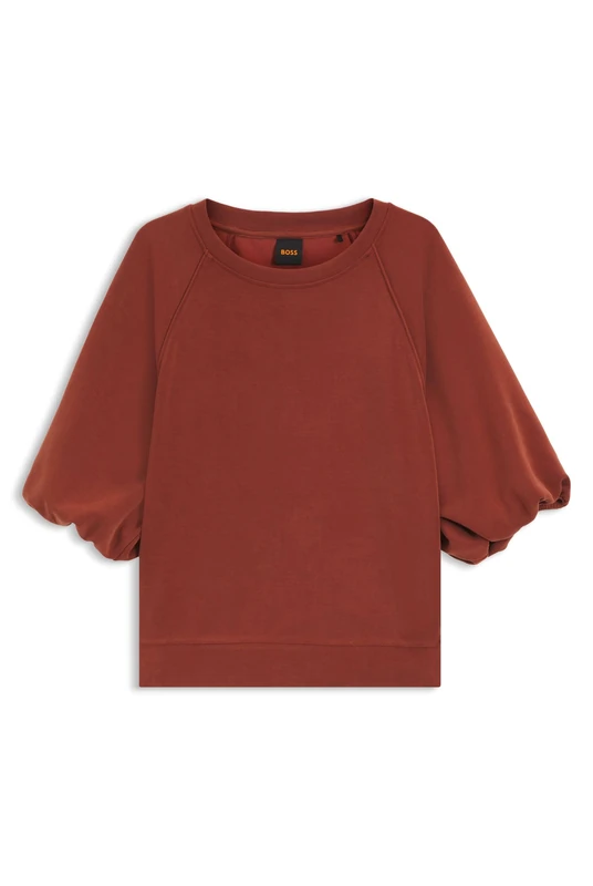 BOSS Oversized-fit Sweatshirt Mit Kurzen Ballonärmeln