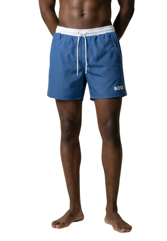 BOSS Men's Starfish 10259586 01 Swim Shorts, Open Blue 462, M