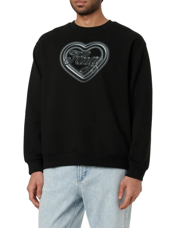 HUGO Women's Sweatshirt, Black 001, XL