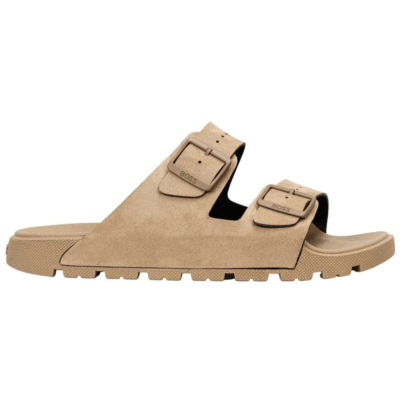 BOSS Men's Surfley_Sand_mf 10274245 01Slide Sandals, Medium Beige, 10 UK