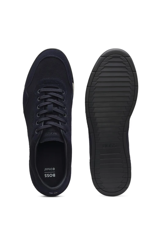 BOSS Men's Nitan_Lowp_sdhsd 10274428 01 Low-Profile Trainers, Dark Brown, 9 UK