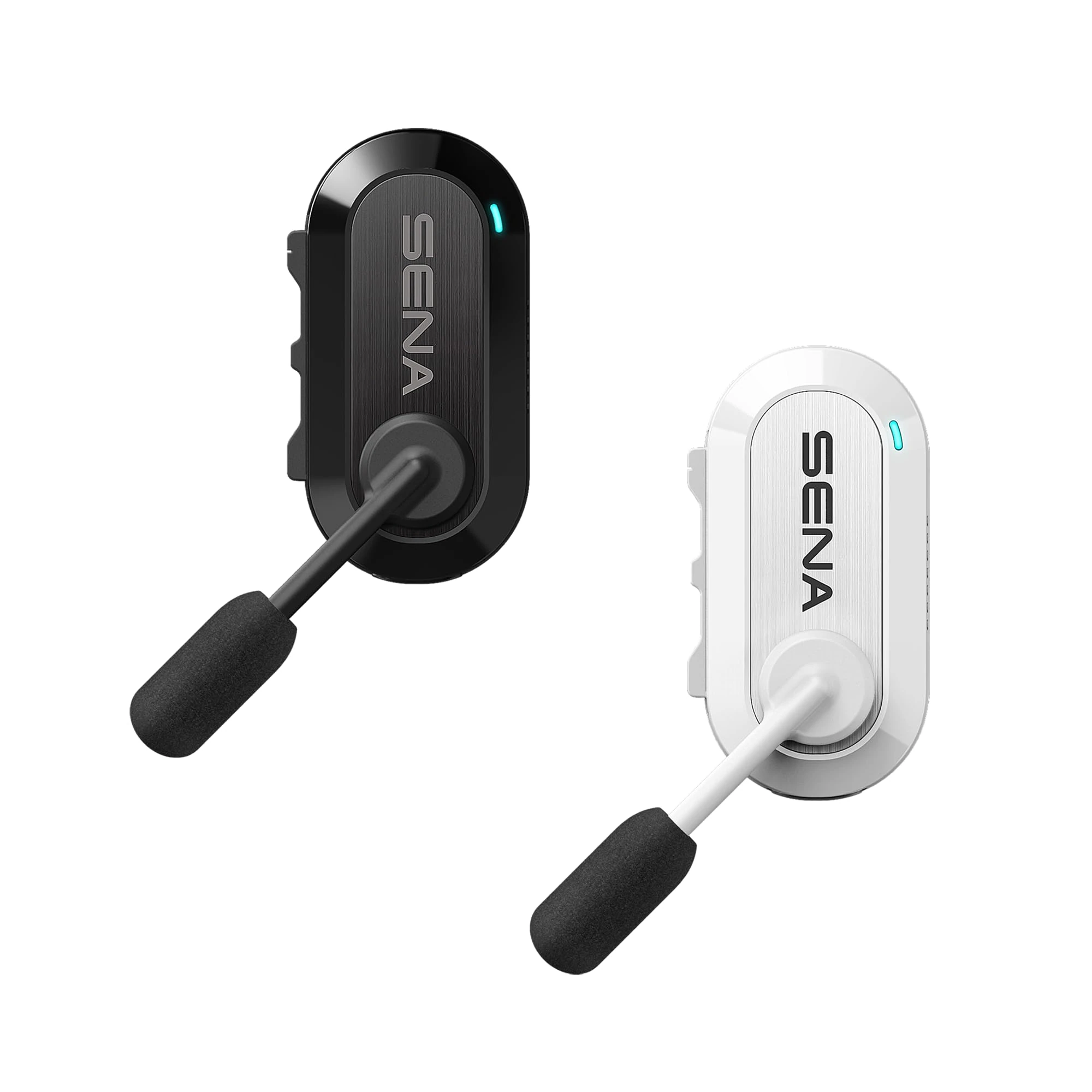 Sena BiKom 20 Cycling Mesh Communication System, Lightweight, weighing only 20 grams (White/Black, Dual Pack)