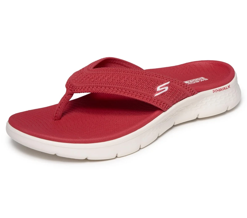 Skechers GO Walk Flex Sandal Holly Women's Vegan 3-Point Thong Sandals with Memory Foam Straps