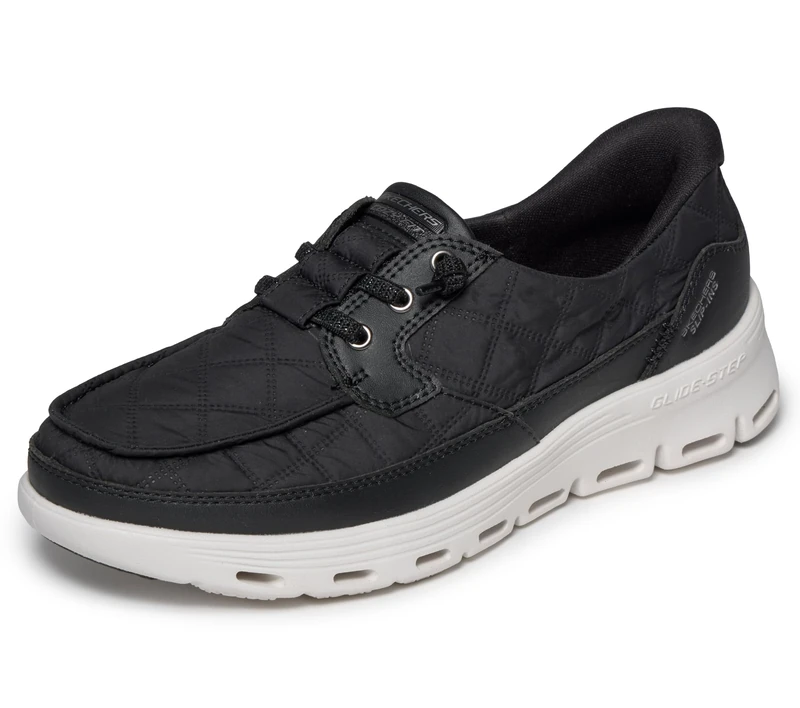 Skechers Women's On-The-Go Glide-Step Serene, Black/White, 4.5 UK