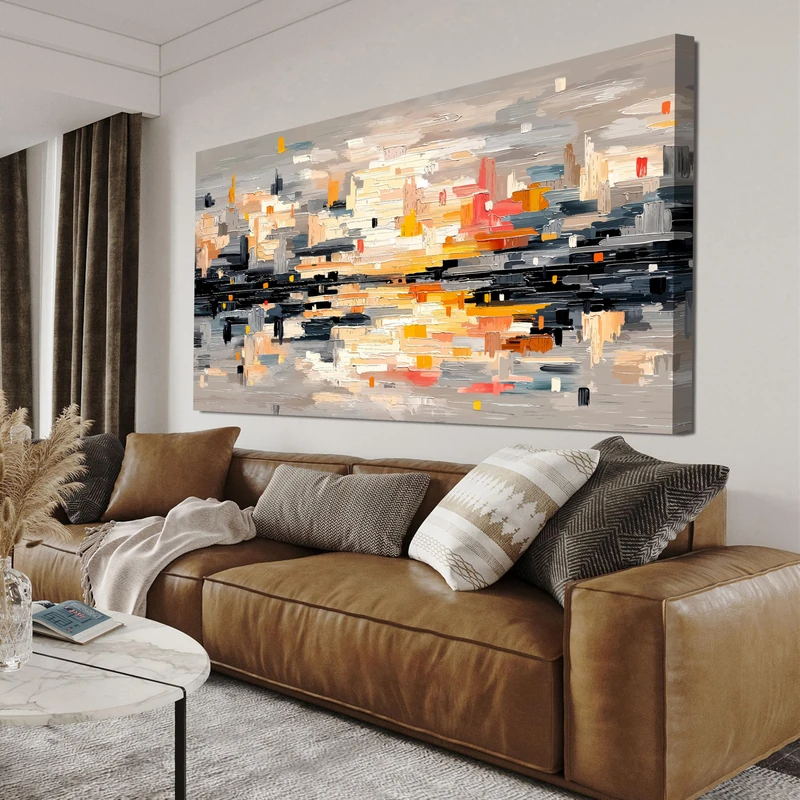 Canvas Wall Art Decor Abstract Wall Art for Living Room Abstract Canvas Art Wall Decor Modern Colorful Wall Art Prints Wall Pictures Artwork for Walls Bedroom Office Home Wall Decor Aesthetic 20"X40"