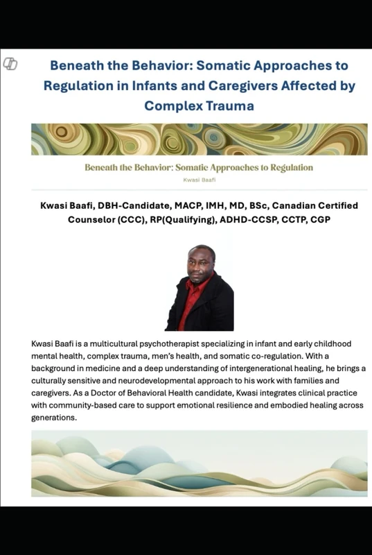 Beneath the Behavior: Somatic Approaches to Regulation in Infants and Caregivers Affected by Complex Trauma