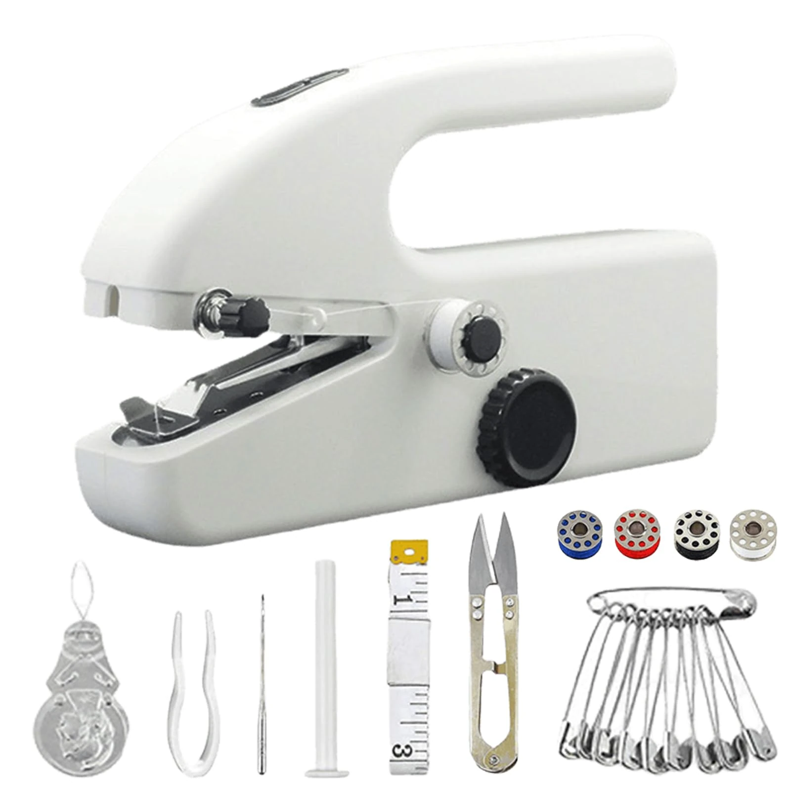 PRITOK Handheld Sewing Machine for Beginners: Electric Portable Sewing Machine with USB/Battery Powered, Quick Stitching Tool with Sewing Accessories for Fabrics, Mini for DIY, Home and Travel Use