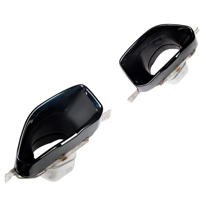 Oneway Set of custom-fit exhaust trims compatible with BMW 3-Series G20/G21 M-Pack 2018-2022 - Black stainless steel