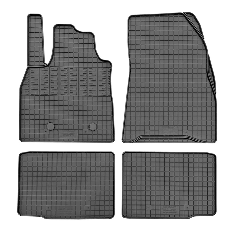 CIKCAR Rubber mats compatible with Dacia Bigster Full Hybrid 2024 (4-piece + mounting system)