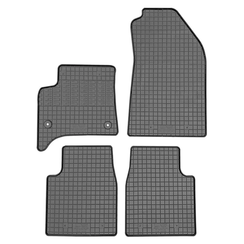 CIKCAR Rubber mats compatible with Opel Frontera/Citroën C3 Aircross 2024- (MHEV) (4-piece + mounting system) - Image 1