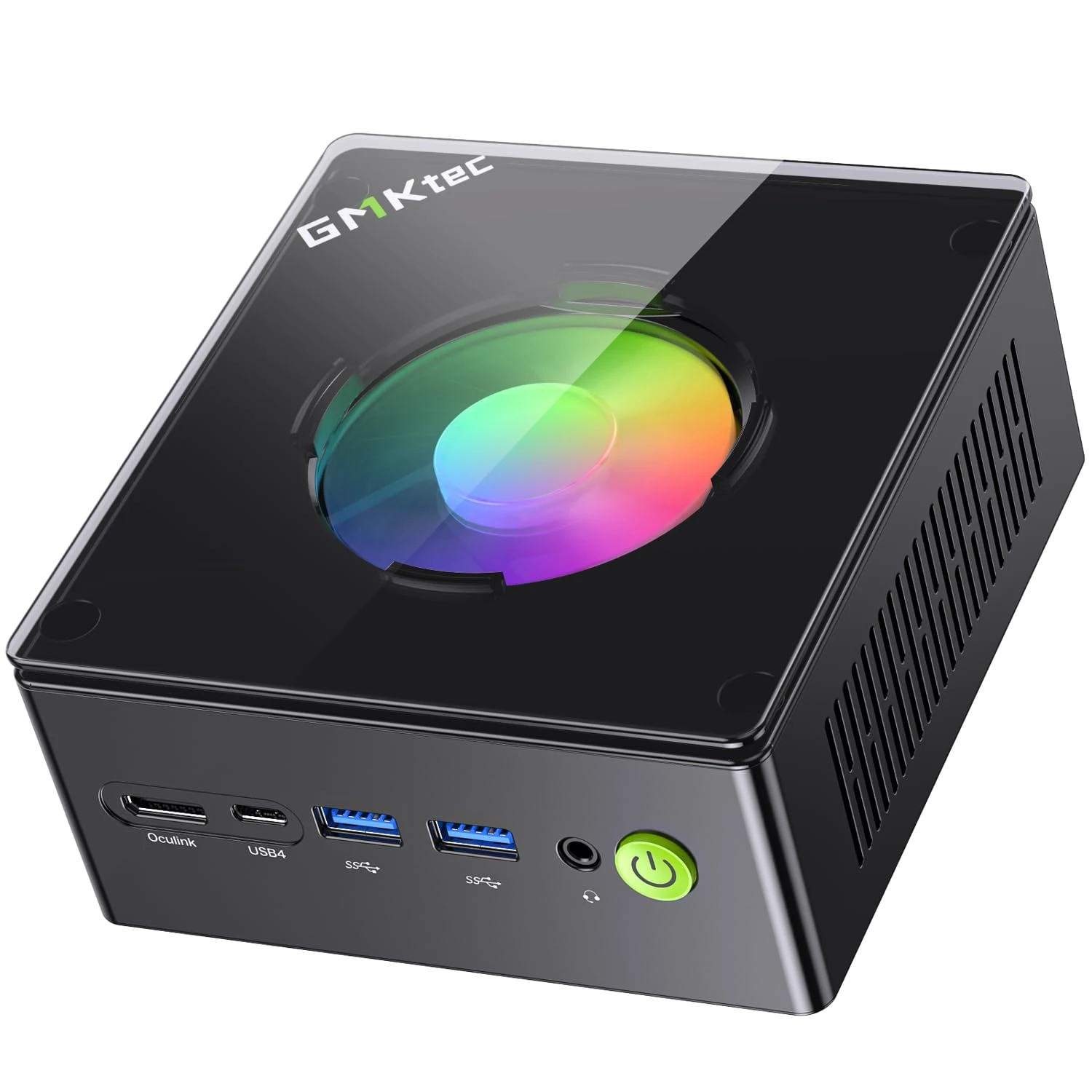 GMKtec Gaming Mini PC AMD Ryzen 9 8945HS (Turbo 5.1GHz) 64GB DDR5 1TB SSD, Computers PC Oculink, Dual NIC LAN 2.5G, WiFi 6, USB3.2, USB-C 4.0, BT5.2, DP, HDMI, Dual Fan Nucbox K11