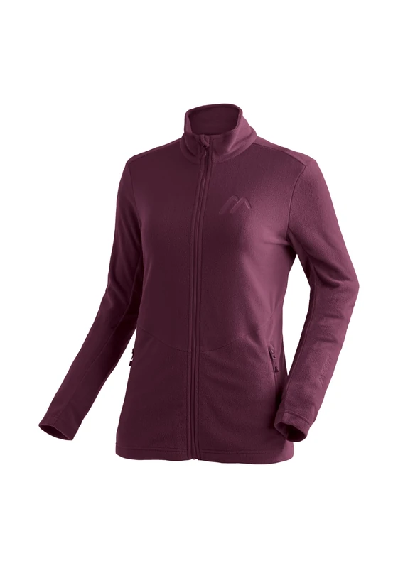 Maier Sports Denise Jacket W Women's Midlayer, Easy-Care Fleece Jacket with 2 Zip Pockets, Regular Fit