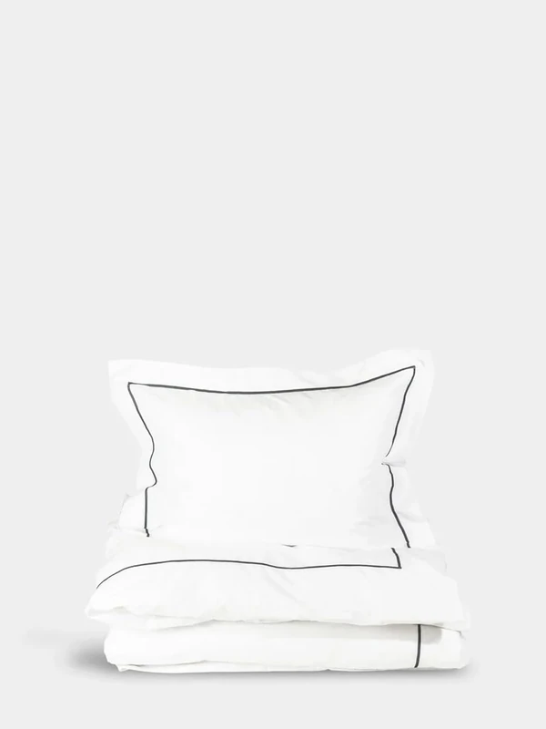 Sagaform Carl 100% Organic Cotton Duvet Cover Set - Image 1