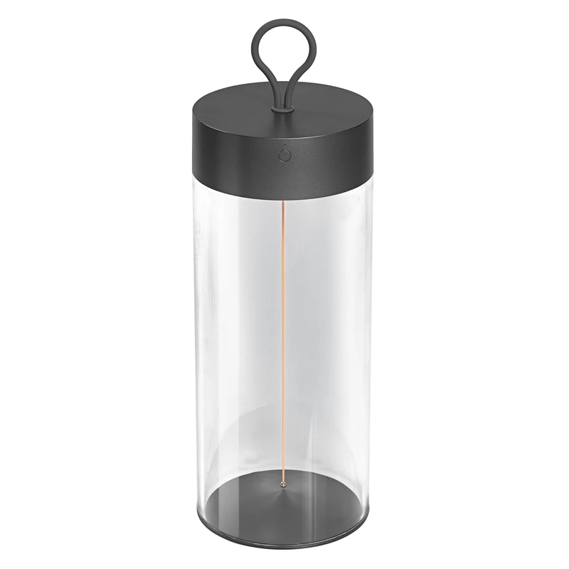 OSRAM FILAMENTO Decor Floor Light 320 mm, Dark Grey, 1.2W, 105lm, Wireless, Dimmable, Touch Technology, Lithium Battery, IP20, 2700K.