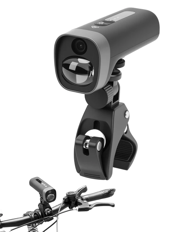 CEMOFE 1080P HD Bike Camera Recorder Cycling Camera Handlebar Bike Cameras Cycling WiFi, High Brightness Front Light, 2600mAh Battery Rechargeable,140°Wide Angle, 64GB TF Card - Image 1