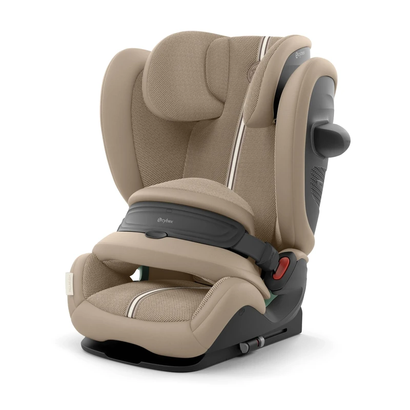 CYBEX Gold Pallas G3 i-Size Plus Child Seat, 76–150 cm, from Approx. 15 Months to Around 12 Years (Approx. 9–50 kg), Almond Beige