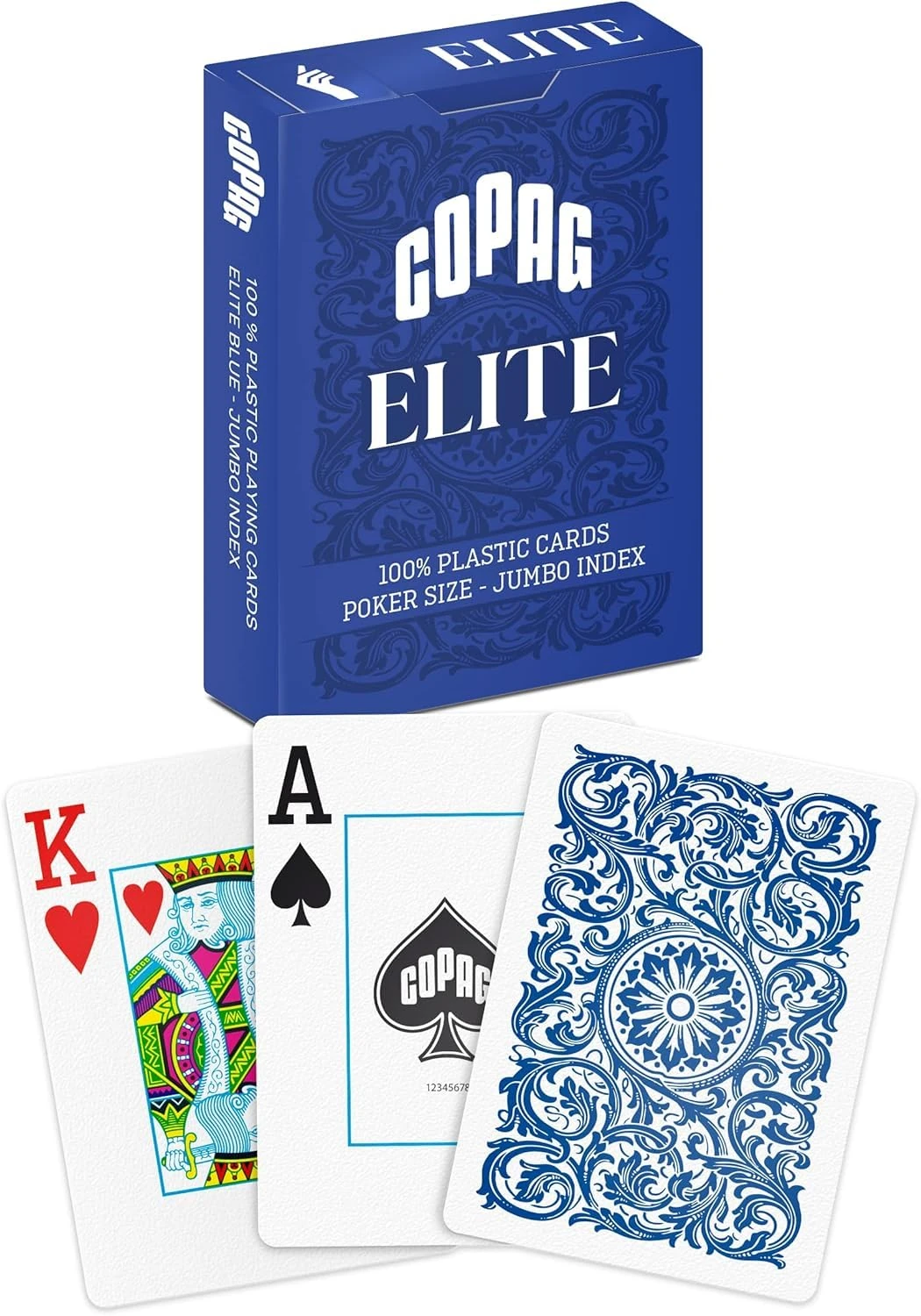 COPAG Poker Size Jumbo Index Blue Playing Cards