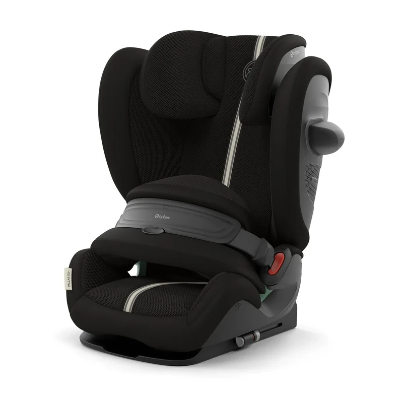 CYBEX Gold Pallas G3 i-Size Plus Child Seat, 76–150 cm, from Approx. 15 Months to Around 12 Years (Approx. 9–50 kg), Moon Black