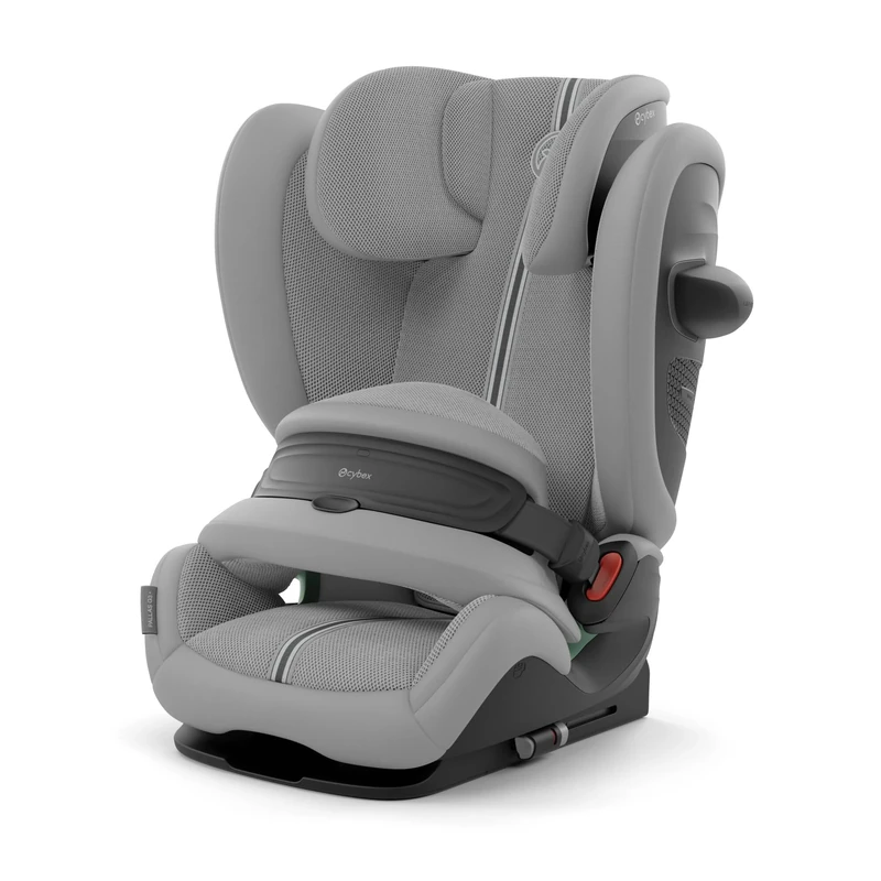 CYBEX Gold Pallas G3 i-Size Plus Child Seat, 76–150 cm, from Approx. 15 Months to Around 12 Years (Approx. 9–50 kg), Stone Grey