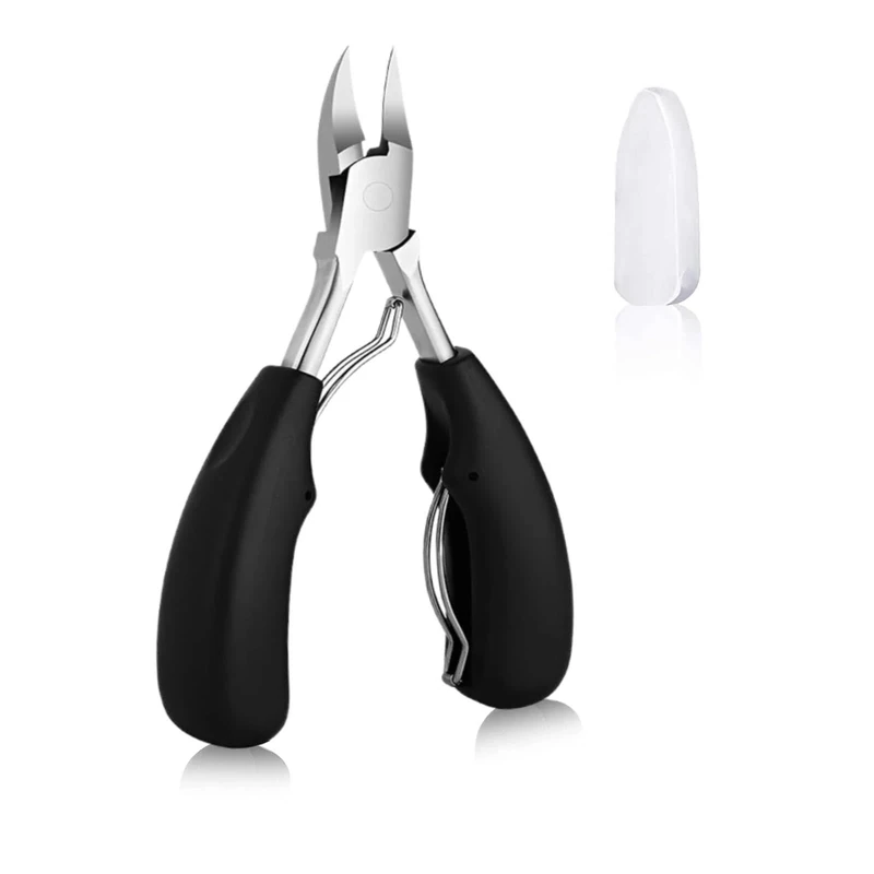 OMBRISA Heavy Toe Nail Clippers for Thick Nails, Heavy Duty Ingrown Toenail Clippers, Professional Nail Cutter Nail Scissors for Toenails, Stainless Steel Toe Nail Clippers, Sharp Curved Blade