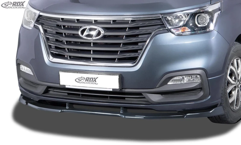 RDX Racedesign Front Spoiler Vario-X Compatible with Hyundai H-1 Travel/Cargo/Starex/Grand Starex 2018-2020 (PU)